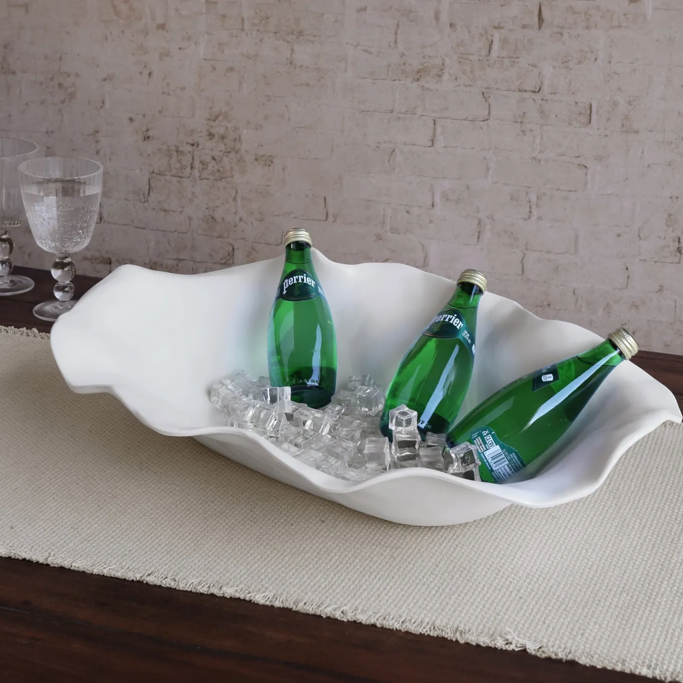 VIDA Nube Extra Large Oval Centerpiece (White)