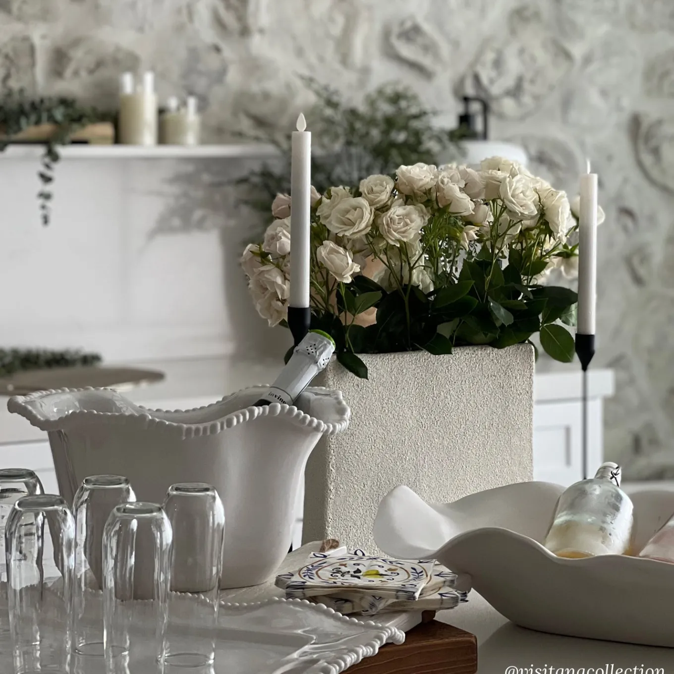 VIDA Nube Extra Large Oval Centerpiece (White)