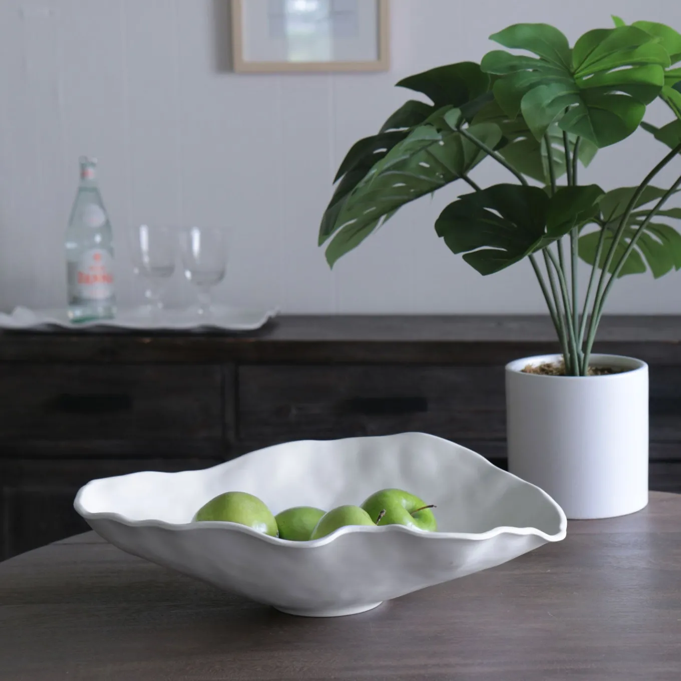 VIDA Nube Large Oval Bowl (White)