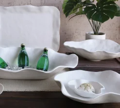 VIDA Nube Large Oval Bowl (White)