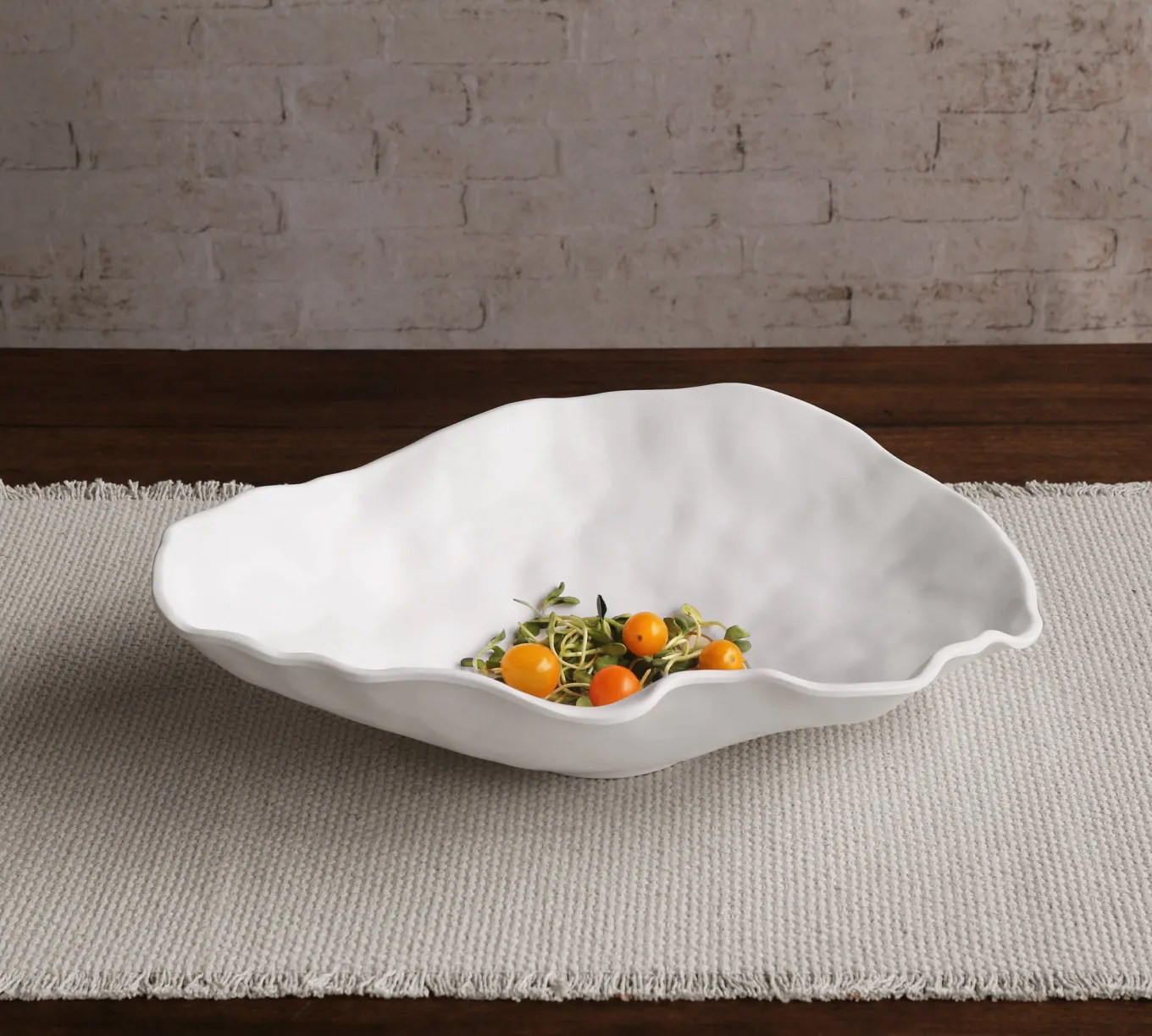 VIDA Nube Large Oval Bowl (White)
