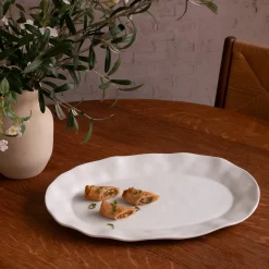 VIDA Nube Large Oval Platter (White)