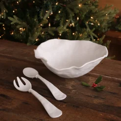 VIDA Nube Large Round Bowl (White)