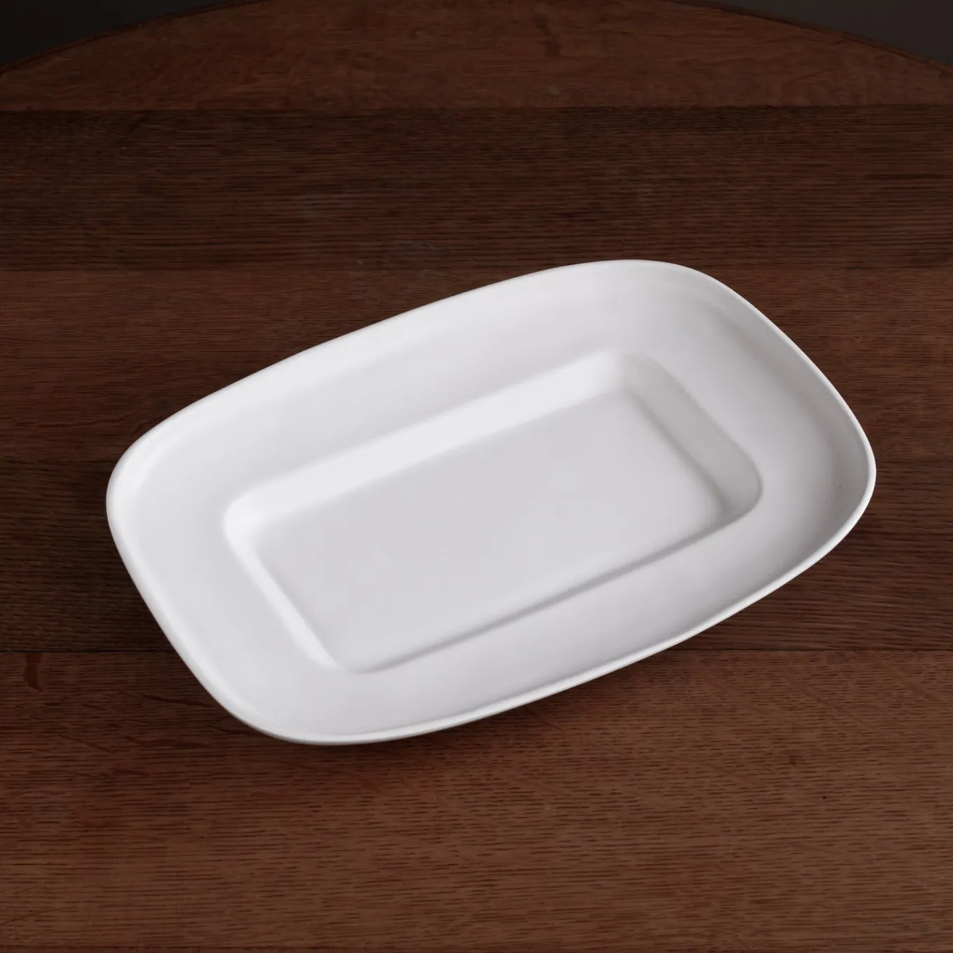 VIDA Nube Medium Rectangle Platter (White)