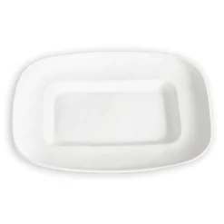 VIDA Nube Medium Rectangle Platter (White)