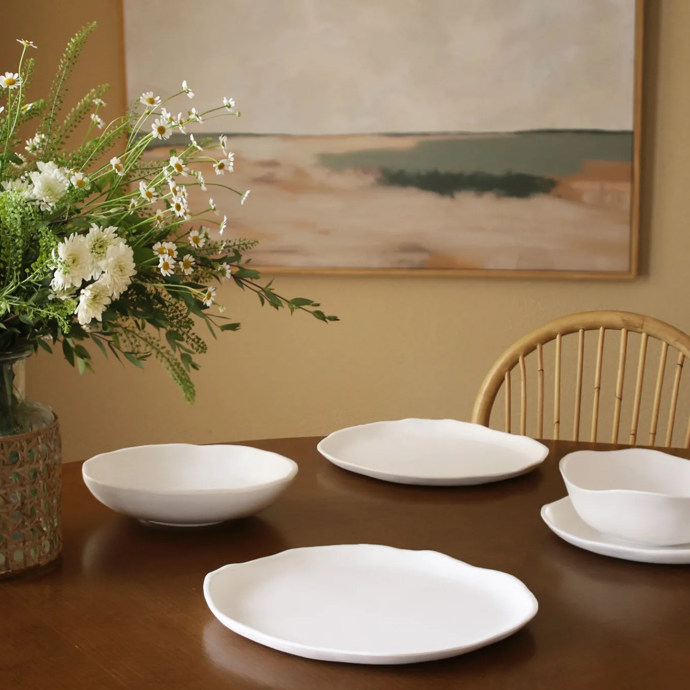 VIDA Nube Pasta Bowl Set of 4 (White)