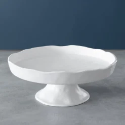 VIDA Nube Round Pedestal Cake Plate (White)