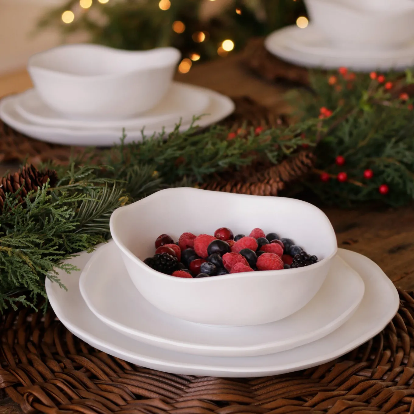 VIDA Nube Salad Plate Set of 4 (White)