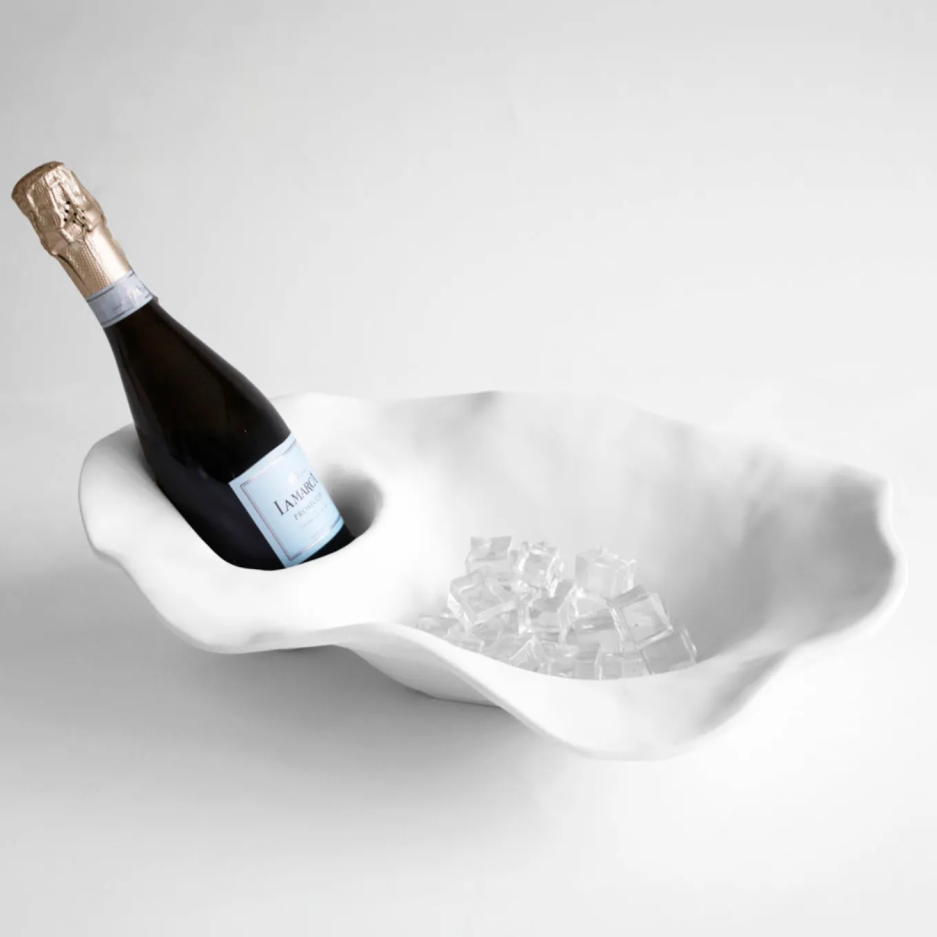 VIDA Ocean Oyster Champagne Bucket (White)