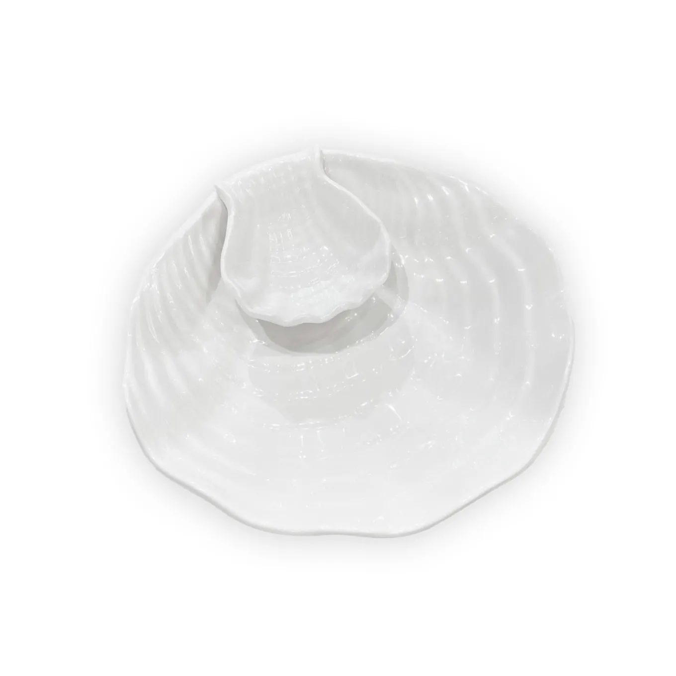 VIDA Ocean Shell Chip & Dip (White)