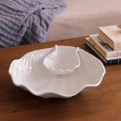 VIDA Ocean Shell Chip & Dip (White)