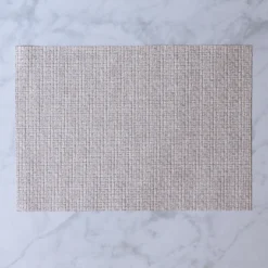 VIDA Rectangular Woven Placemats Set of 4 (Rattan)