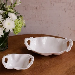 VIDA Sasha Medium Bowl with Handles White