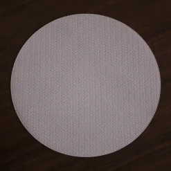 VIDA Snakeskin Reversible 15" Round Placemats Set of 4 (Pale Green and