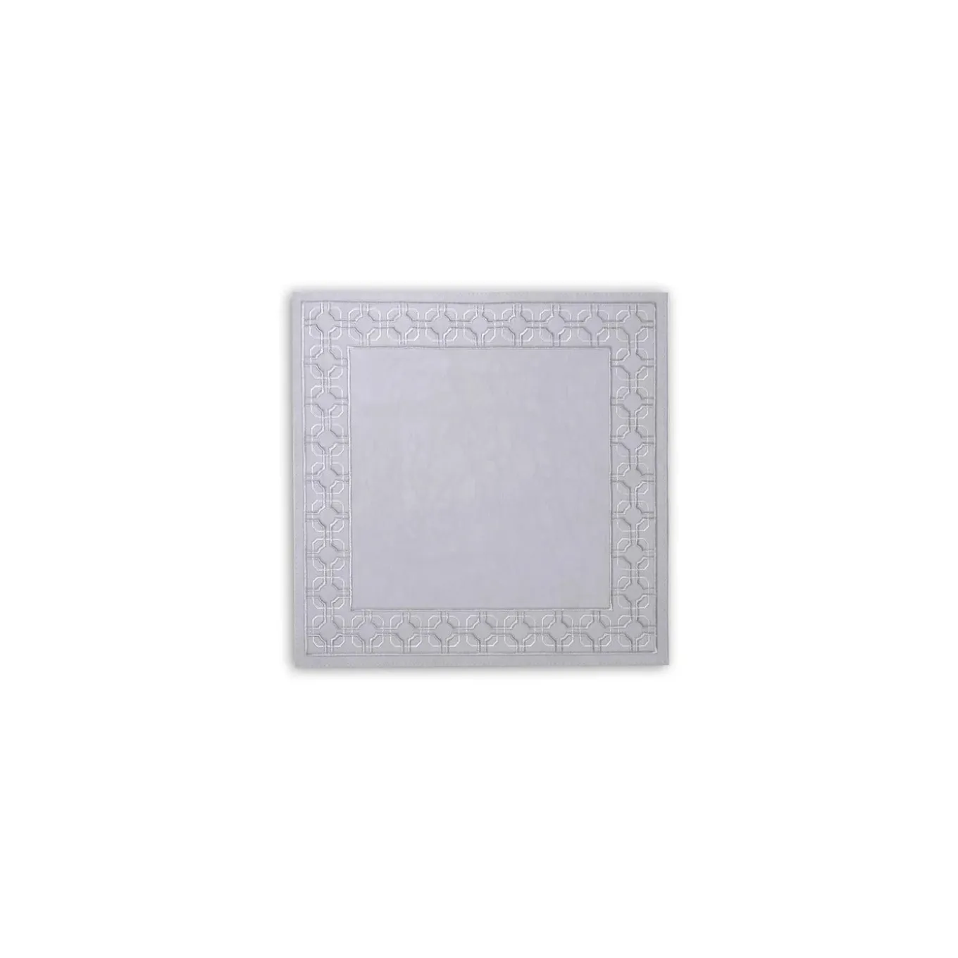 VIDA Square Embroidered 15" Square Placemats Set of 4 (Gray)