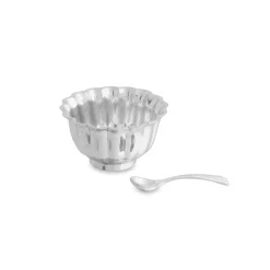VINTAGE Fluted Mini Bowl with Spoon