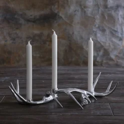 WESTERN Antler Candlestick Set of 3